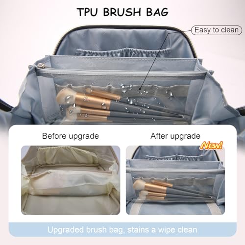 Travel Makeup Bag Cosmetic Bags for Women (3 Count)