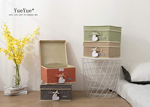 Cloth Foldable Fabric Bins Box Storage (2 Count)