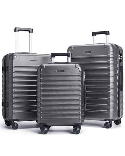 Luggage Sets 3 Pcs Suitcase with Wheels (3 Count)