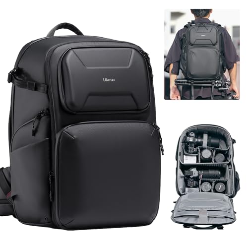 ULANZI BP10 Hardshell Camera Backpack 35L for DSLR Professional Photography Video Accessories Travel Tripod Strorage Large Splash