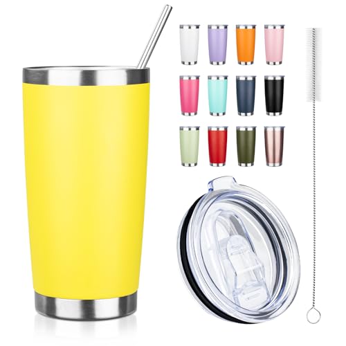 20oz Tumbler with Straw and Brush