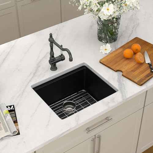 21 In. Black Granite Composite Kitchen Sink