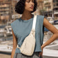 Sling Bag with Adjustable Straps Crossbody Chest Bag Lightweight Small Backpack for Casual Outdoor Traveling Hiking