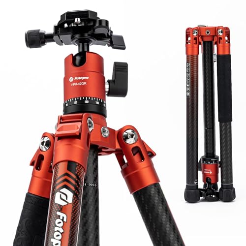 62 Inch Carbon Fiber Tripod for Camera Ultralight Travel Camera Tripod Max Loads Up 22lbs X