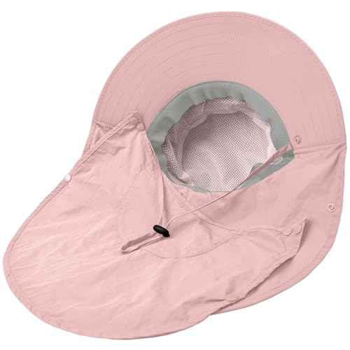 Sun Hat for Men Women with Neck Flap
