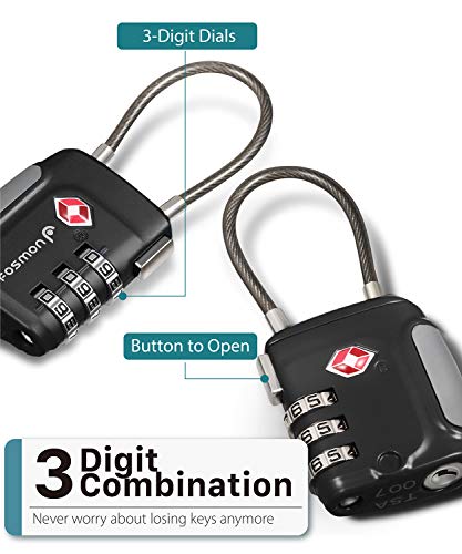 TSA Approved Cable Luggage Locks