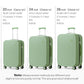 26 Inch Large Checked Luggage PC Hardshell Suitcases with Wheels for Travel Woman Men