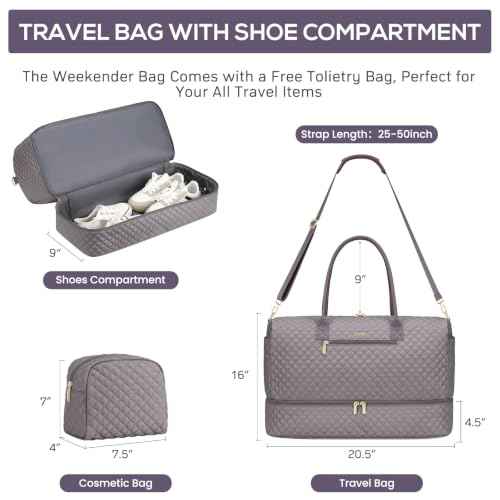 Large Weekender Bag for Women Travel