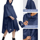 Adult Rain Poncho Waterproof Hooded Raincoat Lightweight Packable