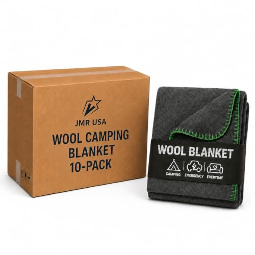 JMR Wool Camping Blanket 10 (10 Count)