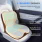 Car Seat Cushion and Lumbar Support Pillow One Piece