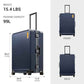 Zipperless Large Suitcase with Wheels Checked Luggage 28 Inch