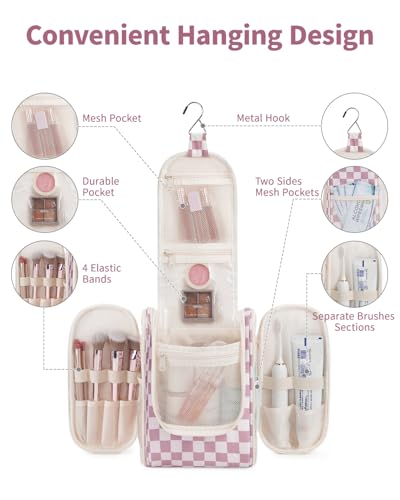 Small Hanging Travel Toiletry Bag for Women