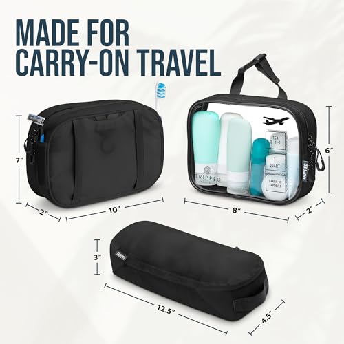 3 Piece Travel Toiletry Bag Set