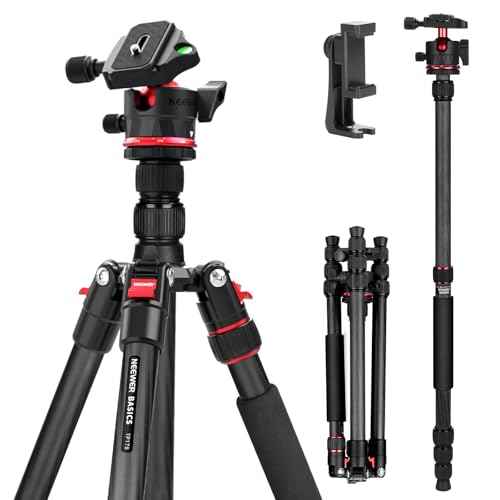 Basics Carbon Fiber Travel Tripod Monopod