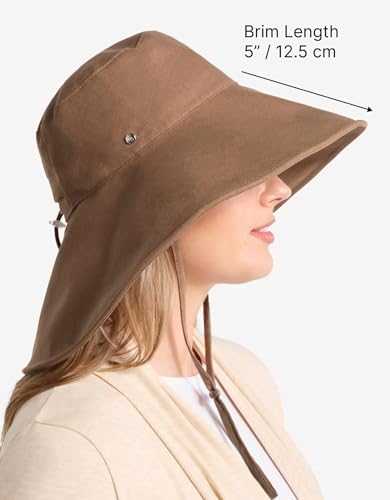 Women's Ultra Wide Cotton Linen Hat UPF 50+