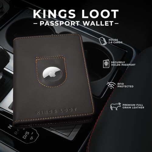Passport Wallet with AirTag Holder