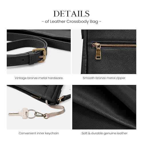 Genuine Leather Small Crossbody Bags for Women Travel Leather Purse