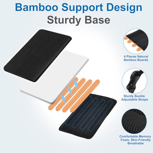 Airplane Foot Hammock （ Memory Foam） 2 in 1 Removable Support Pad (12.8 Ounce)