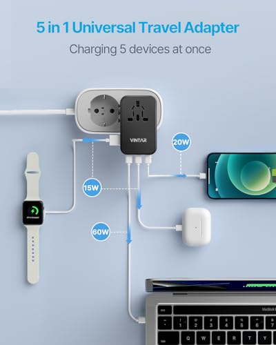 Universal Travel Adapter 100W GaN