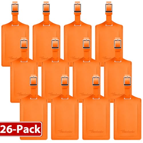 26 Pack Luggage Tags for Suitcases Airplane Travel Essentials (26 Count)