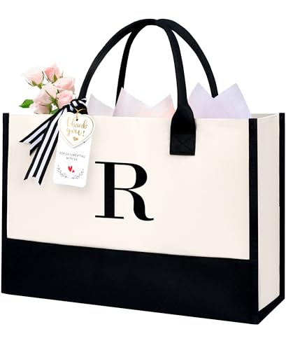 Initial Tote Bag