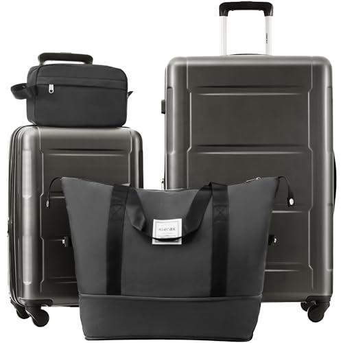 Luggage Set Expandable 2 Piece Suitcase Sets with Spinner Wheels (4 Count)