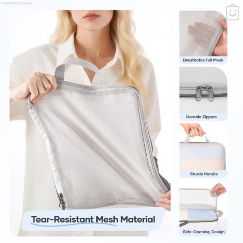 11 Set Compression Packing Cubes for Travel Essentials (11 Count)
