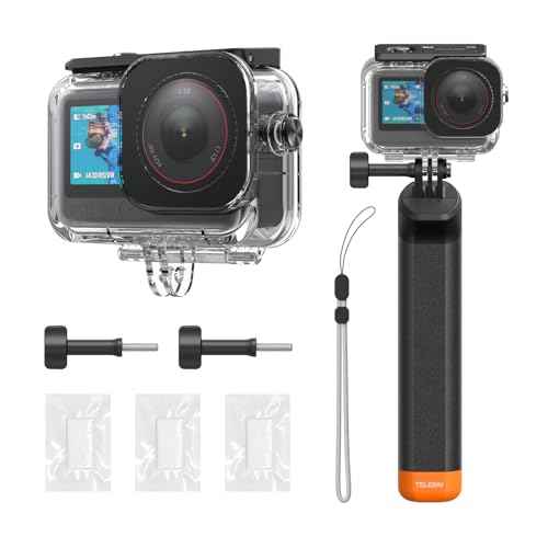 Waterproof Case Combo for Action 6 Underwater Housing Shell Cage + Floating Stick 60M
