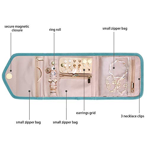Travel Jewelry Organizer Case Foldable Jewelry Roll