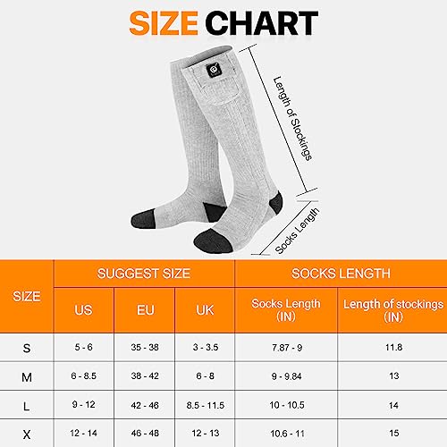 Heated Socks for Men Women