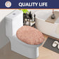 Microfiber Elongated Toilet Seat Cover 19.5"x 15" Machine Washable