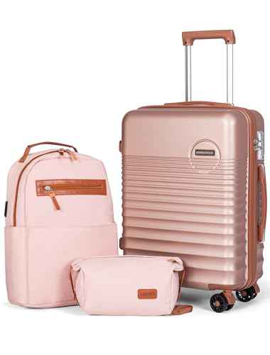 Carry On Luggage 22x14x9 Airline Approved Suitcase with Wheels