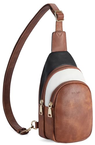 Crossbody Bags for Women Leather Sling Bag for Woman Travel Black