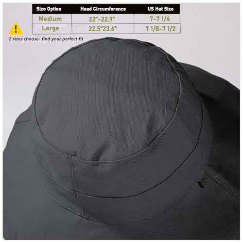 Womens Sun Hats Wide Brim Reversible Bucket Cotton Hat Packable Summer Travel Cap with Hat Clip