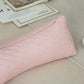 Buckwheat Neck Support Pillow Cervical Neck Cylinder Bolster Pillow Neck Pain Relief Breathable Comfortable for Back and Side Sleepers Round Pillows for Lunch Break Pink