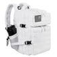 Military Tactical Backpack for Men and Women 45L Army 3 Days Assault Pack Bag Large Rucksack with Molle System White