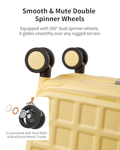 Expandable Top Opening 28 Inch Checked Luggage with Spinner Wheels