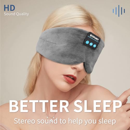 Sleep Eye Mask with Bluetooth Headphones