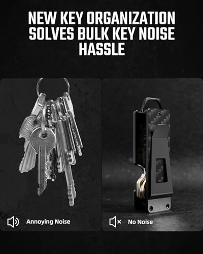 Key Organizer Compact Key Holder Metal Key Chain Minimalist key case key holder for keychain Secures 1
