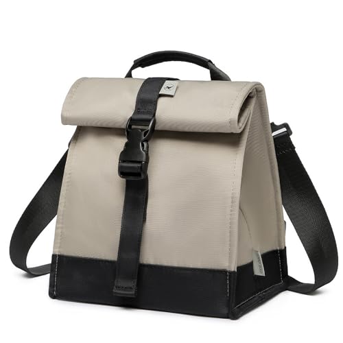 Insulated Lunch Bag Rolltop Lunch Box Tote Bag for Women