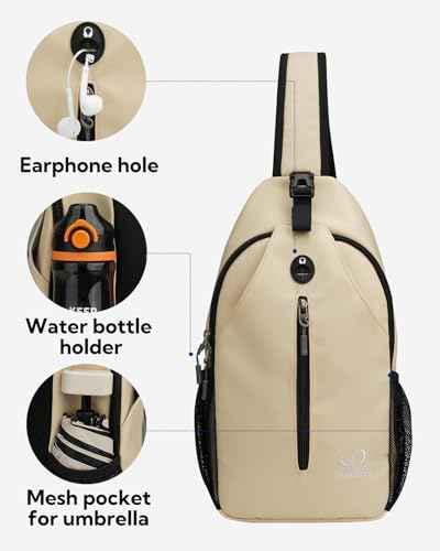 Crossbody Sling Backpack Sling Bag Travel Hiking Chest Bag Daypack