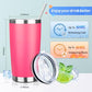 20oz Tumbler with Straw and Brush