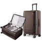 Medium Checked Luggage Flat Top Opening