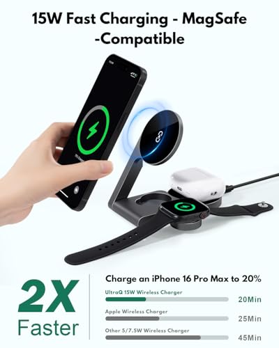 3 in 1 Wireless Charging Station Mag (3 Count)