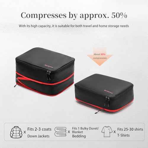 BeeNesting Waterproof Compression Packing Cubes sets