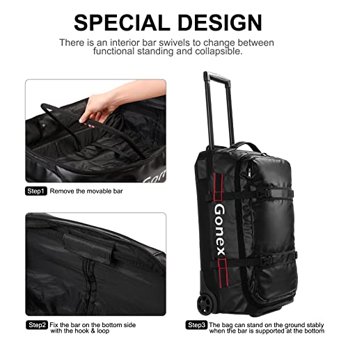 Rolling Duffle Bag with Wheels