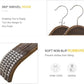 Slim Wooden Hangers with Extra Soft Non (30 Count)