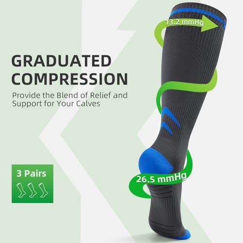 Medical Compression Socks for Men & Women (6 Count)