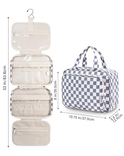 Hanging Toiletry Bag for Women Travel Makeup Bag Organizer Toiletries Bag for Travel Size Essentials Accessories Cosmetics